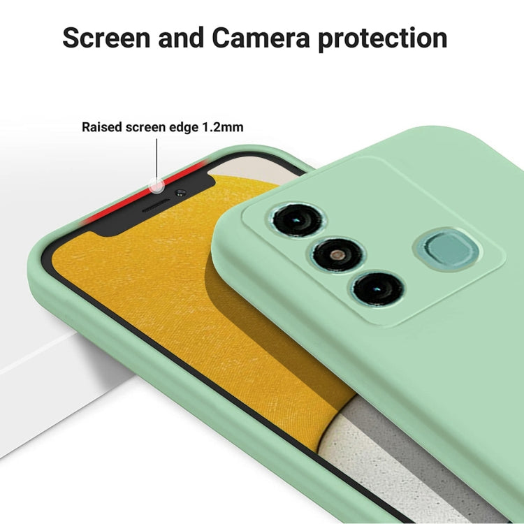 For Itel P38 Pro / Vision 3 Plus Pure Color Liquid Silicone Shockproof Phone Case