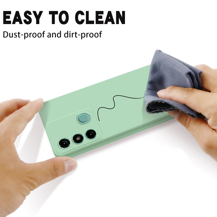 For Itel P38 Pro / Vision 3 Plus Pure Color Liquid Silicone Shockproof Phone Case