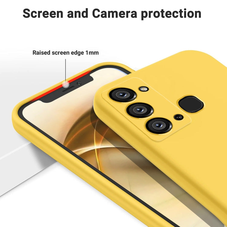 For Itel Vision 3 / S17 / P38 Pure Color Liquid Silicone Shockproof Phone Case