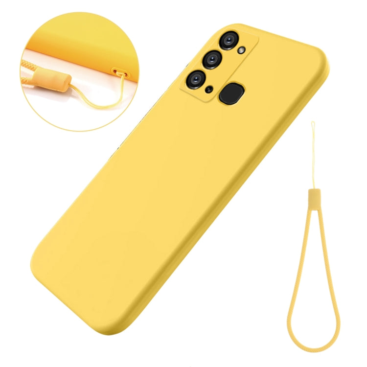 For Itel Vision 3 / S17 / P38 Pure Color Liquid Silicone Shockproof Phone Case