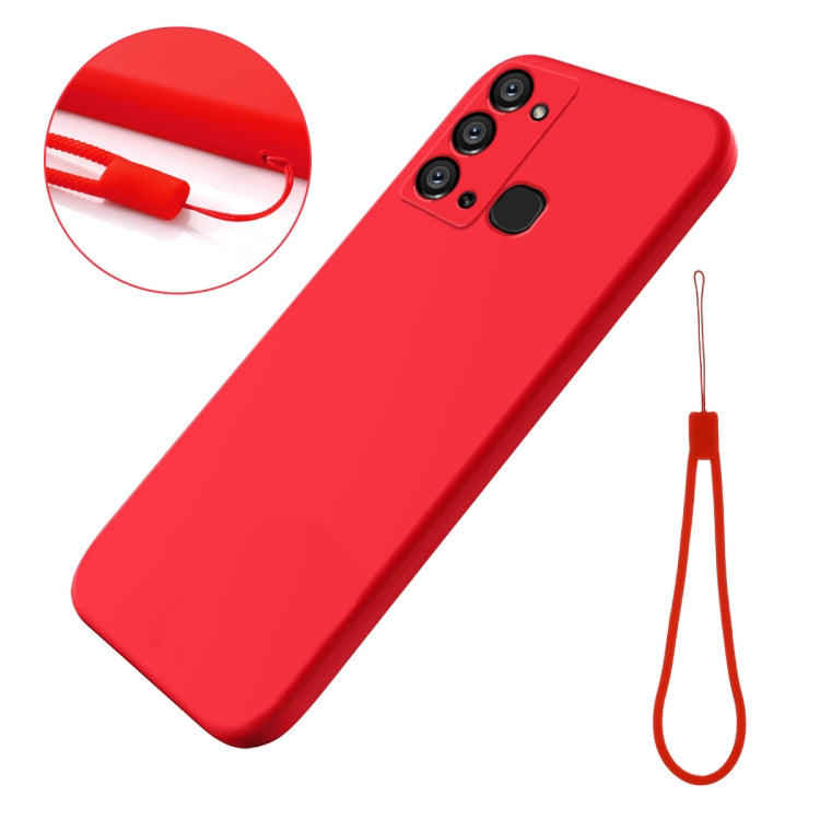 For Itel Vision 3 / S17 / P38 Pure Color Liquid Silicone Shockproof Phone Case
