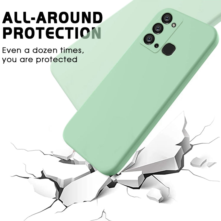 For Itel Vision 3 / S17 / P38 Pure Color Liquid Silicone Shockproof Phone Case