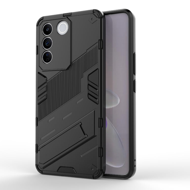 For vivo S16e 5G Punk Armor 2 in 1 PC + TPU Shockproof Phone Case with Invisible Holder