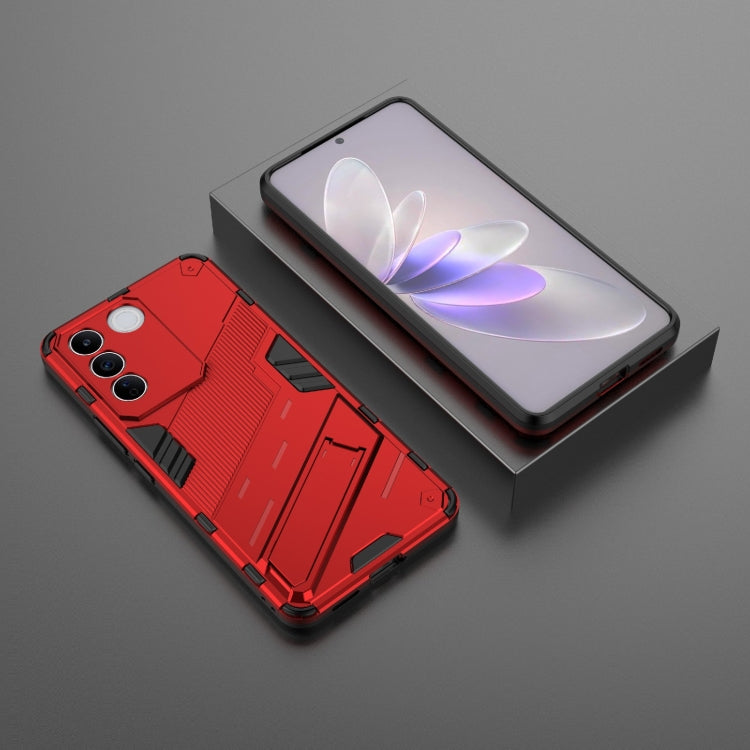 For vivo S16e 5G Punk Armor 2 in 1 PC + TPU Shockproof Phone Case with Invisible Holder