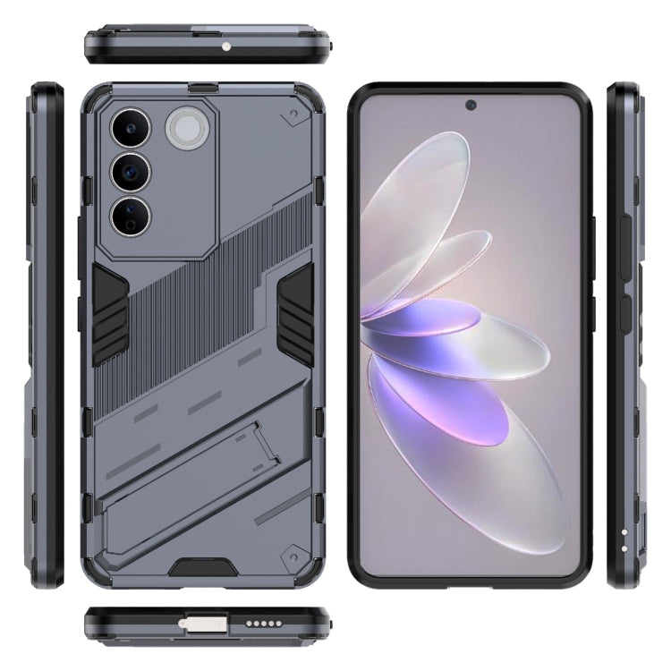 For vivo S16e 5G Punk Armor 2 in 1 PC + TPU Shockproof Phone Case with Invisible Holder
