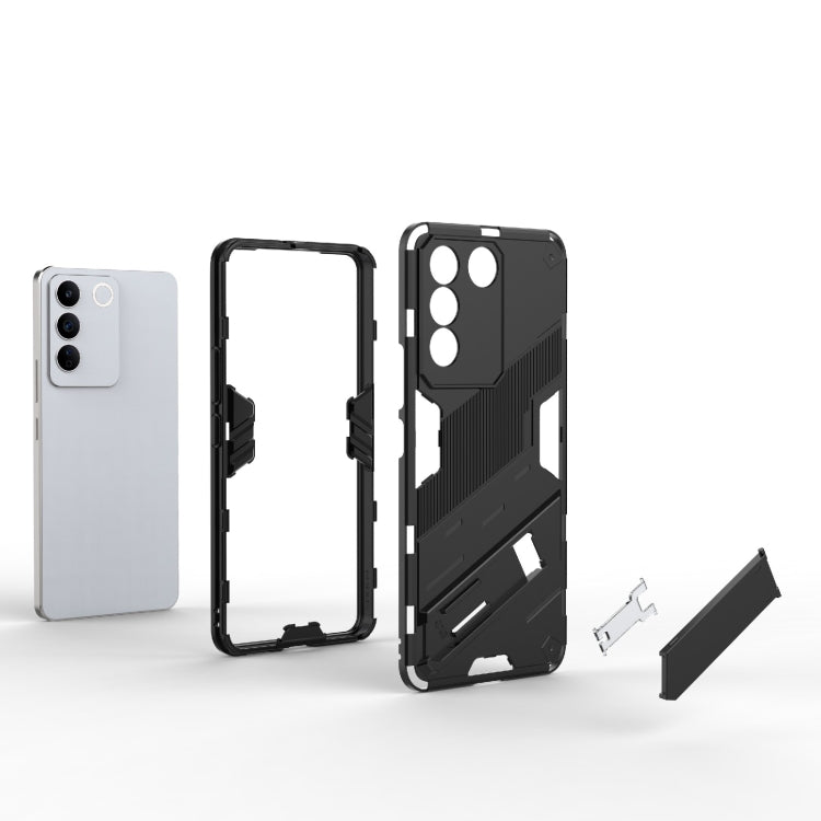 For vivo S16e 5G Punk Armor 2 in 1 PC + TPU Shockproof Phone Case with Invisible Holder