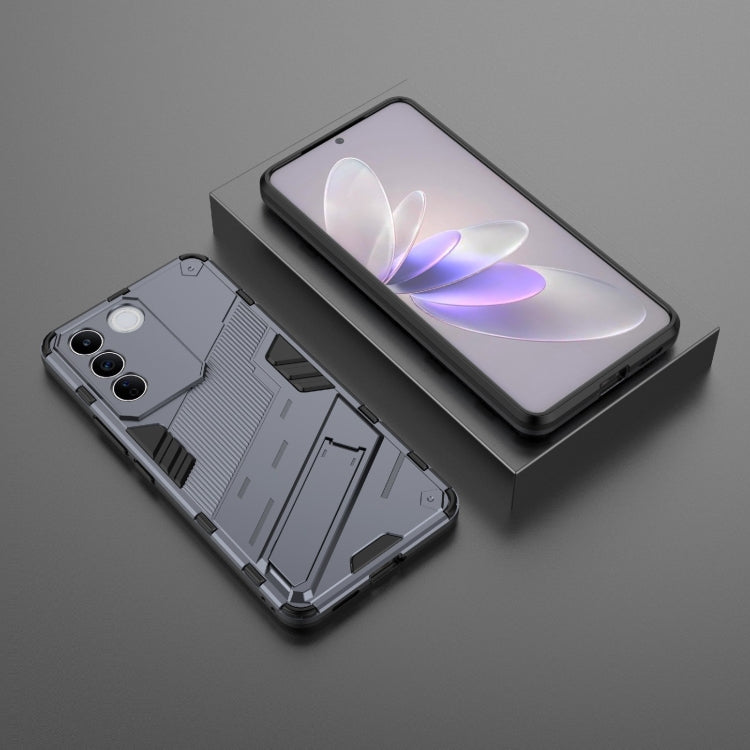 For vivo S16e 5G Punk Armor 2 in 1 PC + TPU Shockproof Phone Case with Invisible Holder