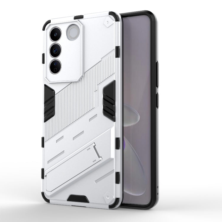 For vivo S16e 5G Punk Armor 2 in 1 PC + TPU Shockproof Phone Case with Invisible Holder