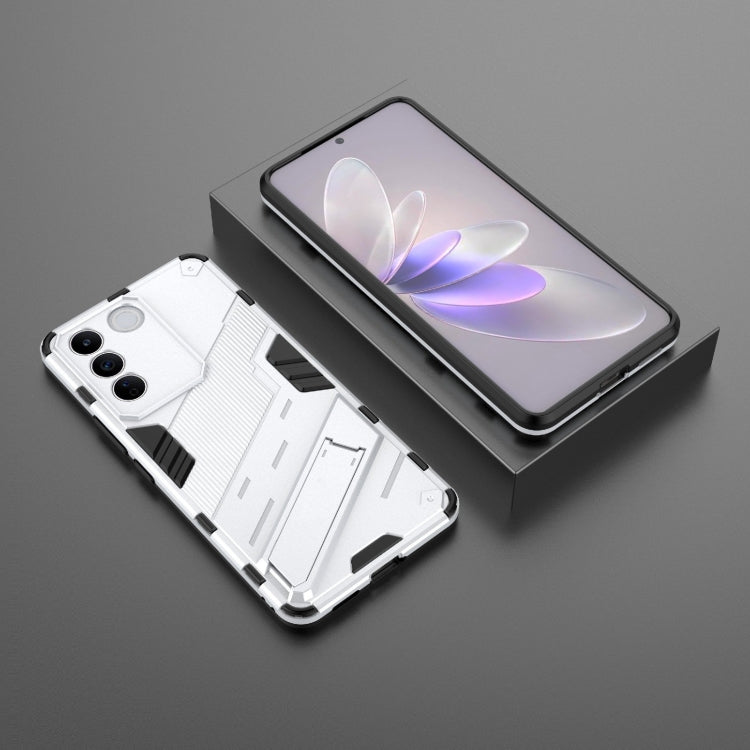 For vivo S16e 5G Punk Armor 2 in 1 PC + TPU Shockproof Phone Case with Invisible Holder