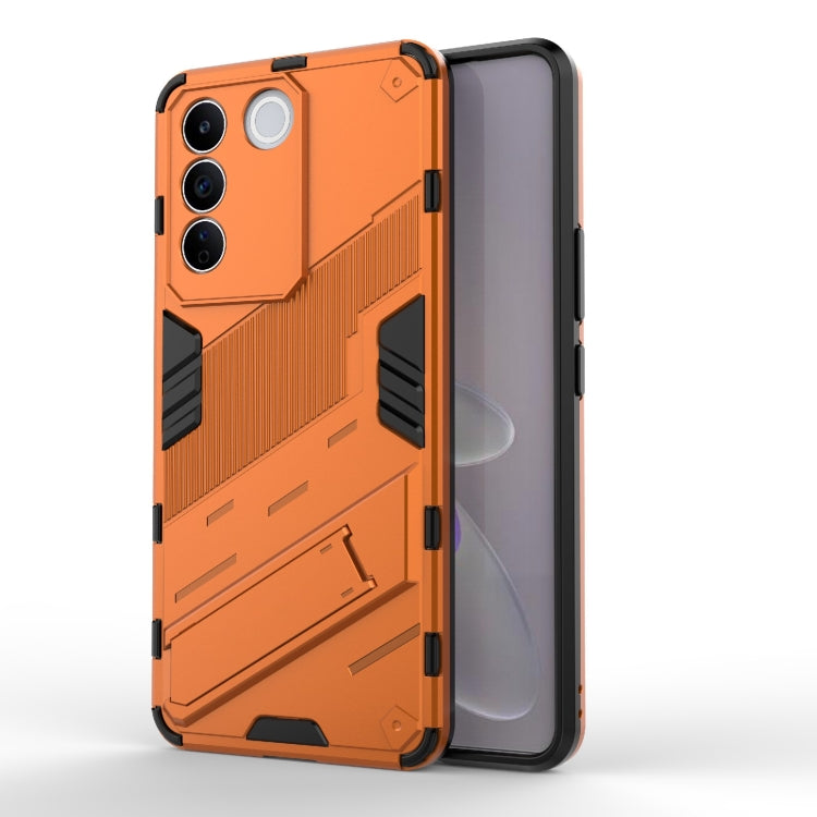 For vivo S16e 5G Punk Armor 2 in 1 PC + TPU Shockproof Phone Case with Invisible Holder