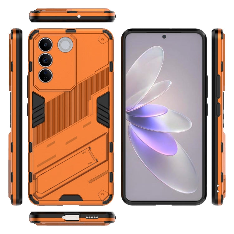 For vivo S16e 5G Punk Armor 2 in 1 PC + TPU Shockproof Phone Case with Invisible Holder