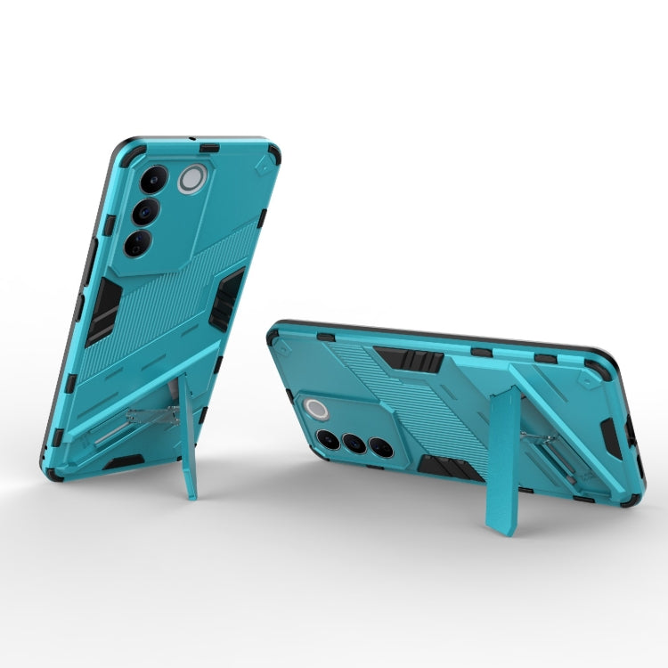 For vivo S16e 5G Punk Armor 2 in 1 PC + TPU Shockproof Phone Case with Invisible Holder