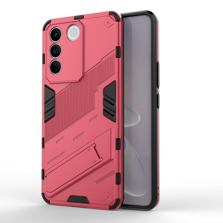 For vivo S16e 5G Punk Armor 2 in 1 PC + TPU Shockproof Phone Case with Invisible Holder