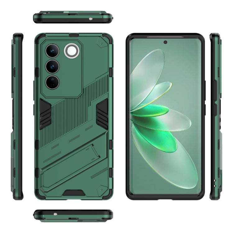 For vivo S16 Pro 5G Punk Armor 2 in 1 PC + TPU Shockproof Phone Case with Invisible Holder