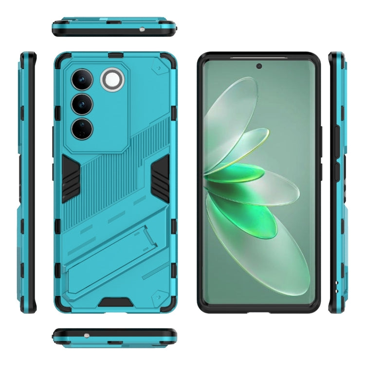 For vivo S16 Pro 5G Punk Armor 2 in 1 PC + TPU Shockproof Phone Case with Invisible Holder