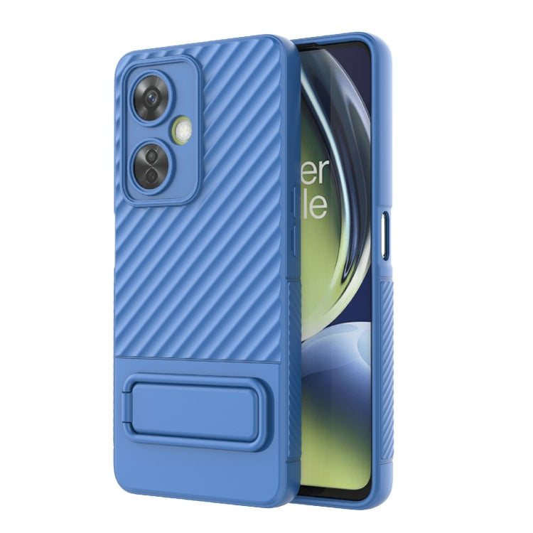 For OnePlus Nord CE 3 Wavy Texture TPU Phone Case with Lens Film