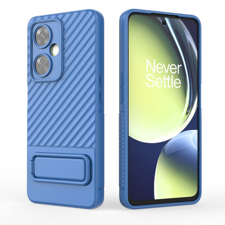 For OnePlus Nord CE 3 Wavy Texture TPU Phone Case with Lens Film