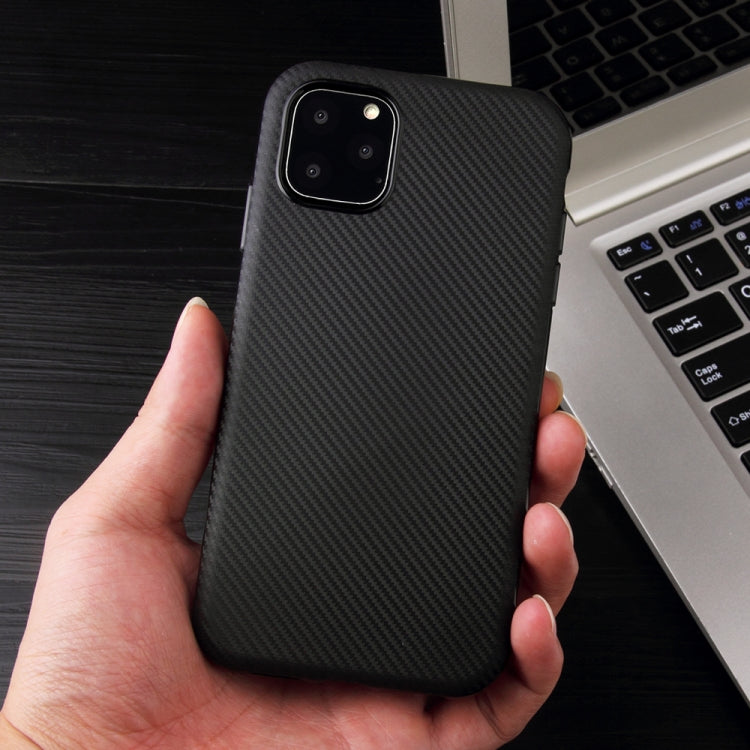 For iPhone 11 Pro Carbon Fiber Texture Shockproof TPU Protective Case
