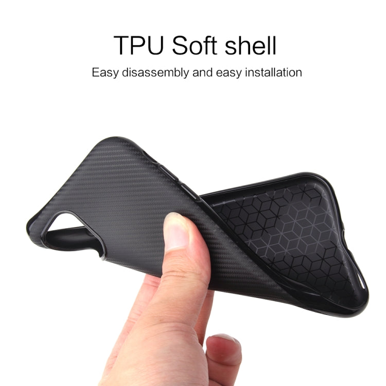 For iPhone 11 Pro Carbon Fiber Texture Shockproof TPU Protective Case