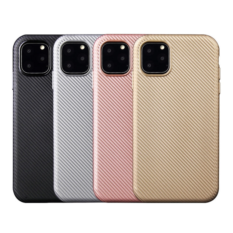 For iPhone 11 Pro Carbon Fiber Texture Shockproof TPU Protective Case