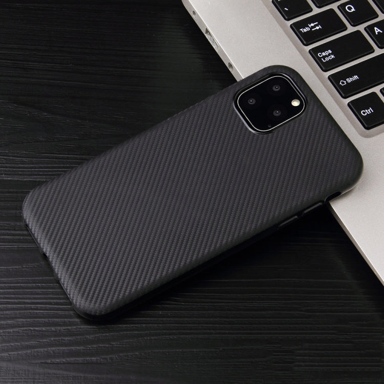 For iPhone 11 Carbon Fiber Texture Shockproof TPU Protective Case