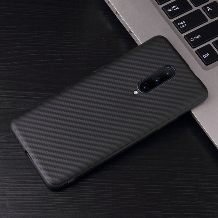 For OnePlus 7 Pro Carbon Fiber Texture Shockproof TPU Protective Case