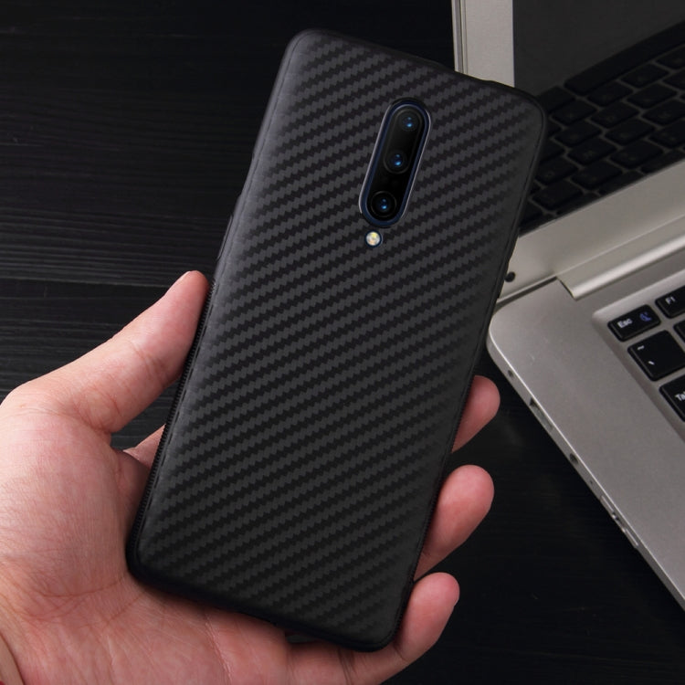 For OnePlus 7 Pro Carbon Fiber Texture Shockproof TPU Protective Case