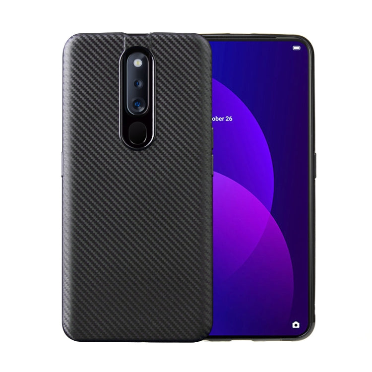 For OPPO F11 Pro Carbon Fiber Texture Shockproof TPU Protective Case