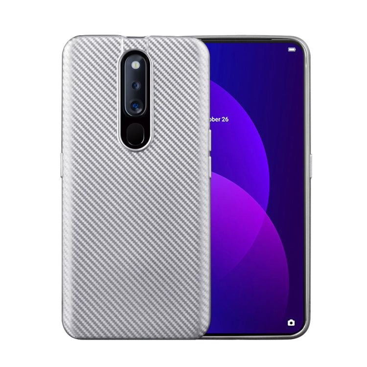 For OPPO F11 Pro Carbon Fiber Texture Shockproof TPU Protective Case