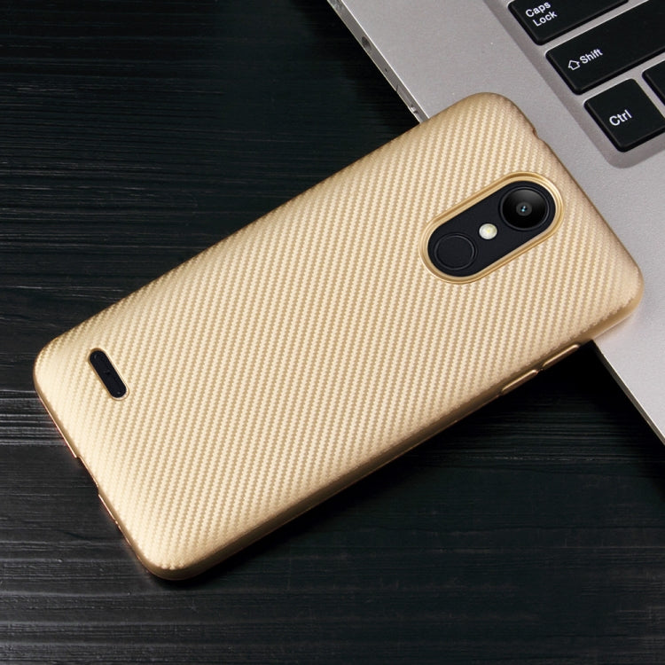 For LG K9 Carbon Fiber Texture Shockproof TPU Protective Case