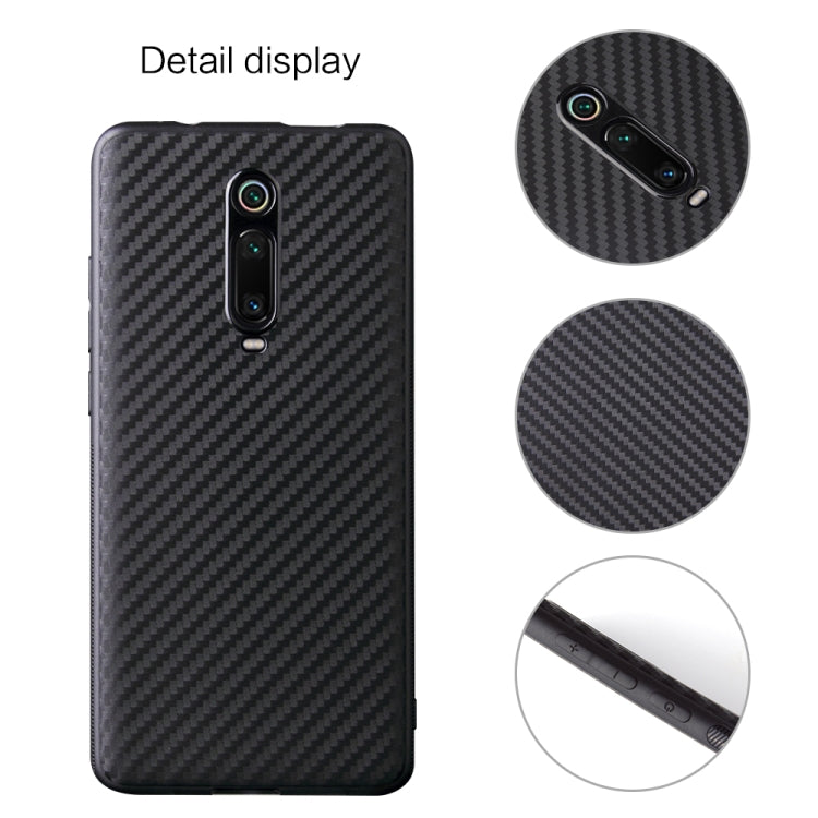 For Xiaomi Redmi K20 Carbon Fiber Texture Shockproof TPU Protective Case