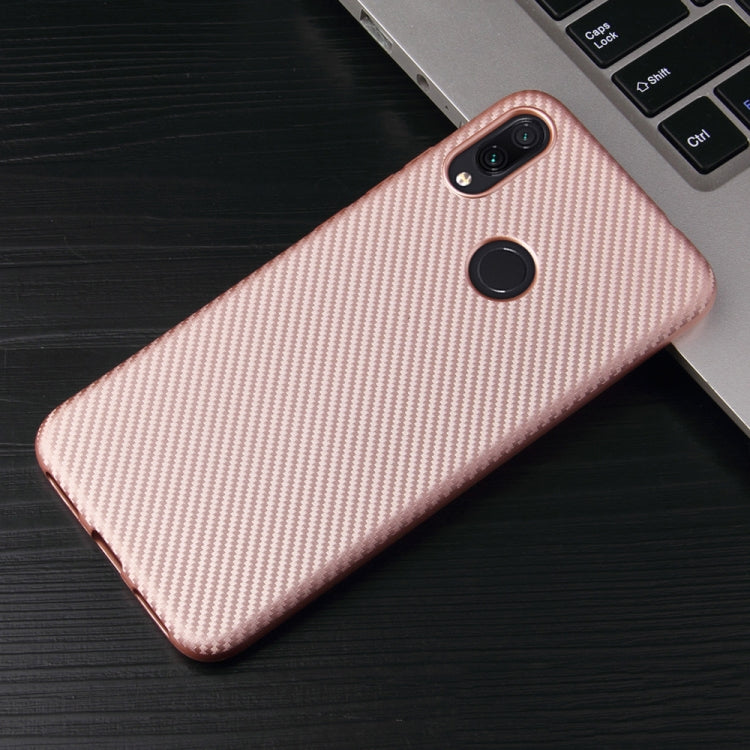 For Xiaomi Redmi Note 7 Carbon Fiber Texture Shockproof TPU Protective Case