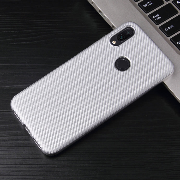 For Xiaomi Redmi Note 7 Carbon Fiber Texture Shockproof TPU Protective Case