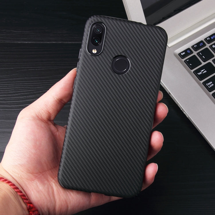 For Xiaomi Redmi Note 7 Carbon Fiber Texture Shockproof TPU Protective Case