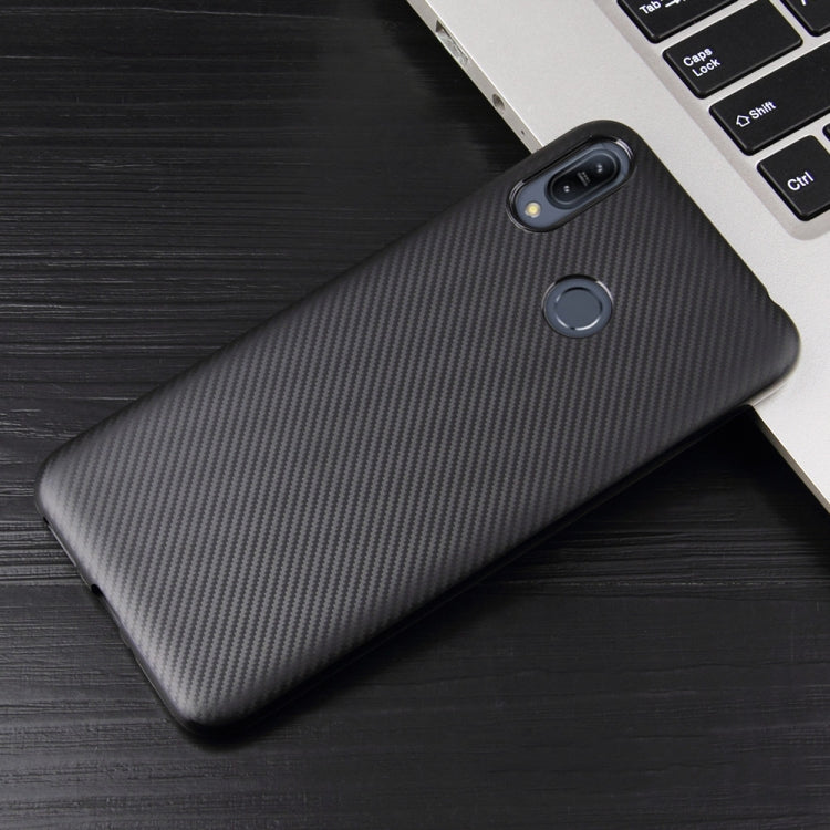 For Sony Xperia XZ4 Carbon Fiber Texture Shockproof TPU Protective Case