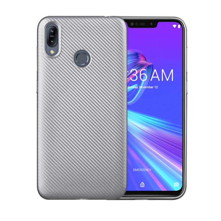 For ASUS Zenfone Max (M2) ZB633KL Carbon Fiber Texture Shockproof TPU Protective Case