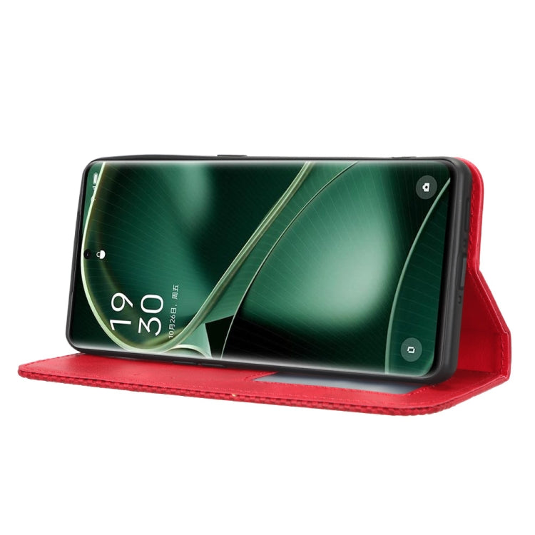 For OPPO Find X6 Pro Magnetic Buckle Retro Texture Leather Phone Case