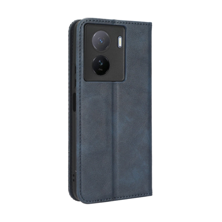 For vivo iQOO Z7x Magnetic Buckle Retro Texture Leather Phone Case