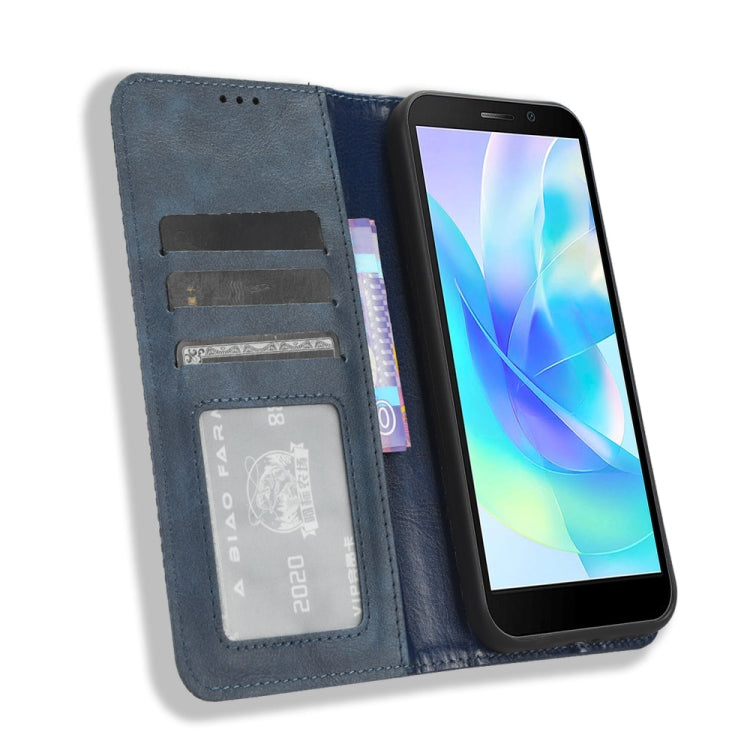 For Doogee X97 / X97 Pro Magnetic Buckle Retro Texture Leather Phone Case