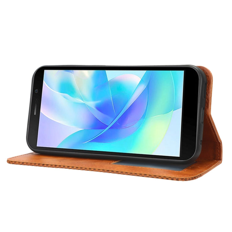 For Doogee X97 / X97 Pro Magnetic Buckle Retro Texture Leather Phone Case