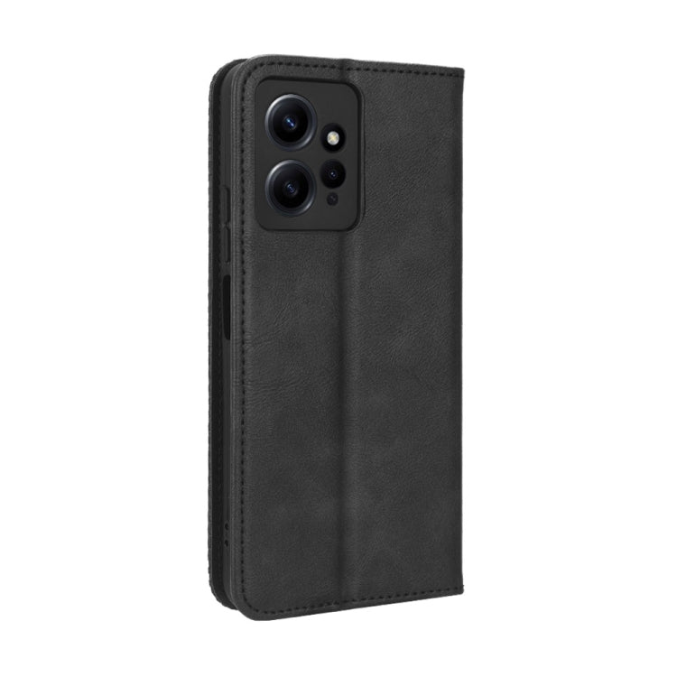 For Xiaomi Redmi Note 12 4G Global Magnetic Buckle Retro Texture Leather Phone Case