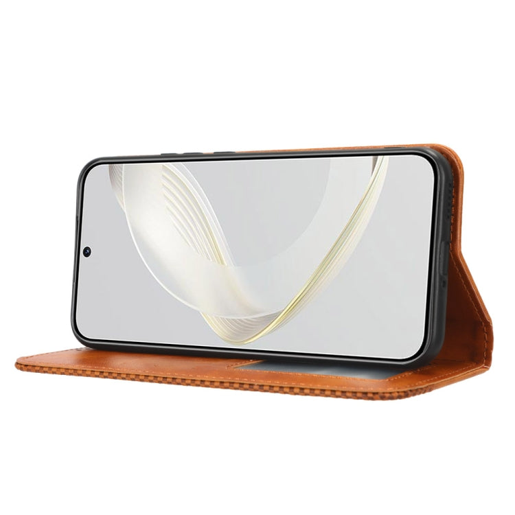 For Huawei nova 11 Pro Magnetic Buckle Retro Texture Leather Phone Case