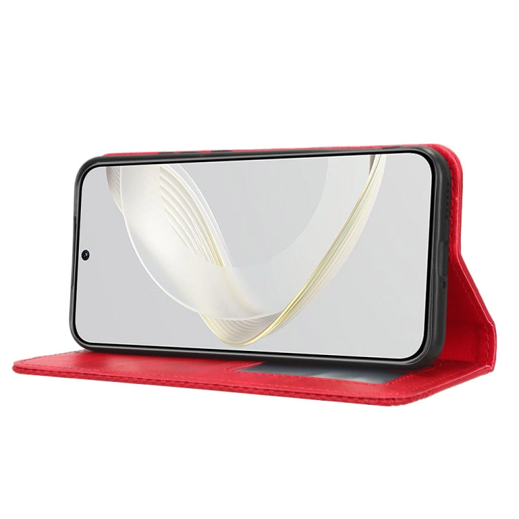 For Huawei nova 11 Magnetic Buckle Retro Texture Leather Phone Case