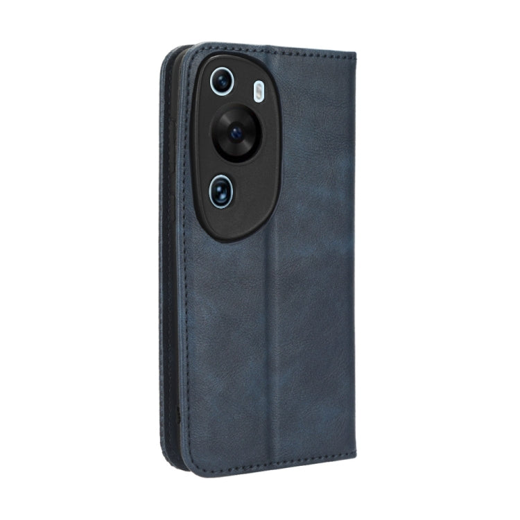 For Huawei P60 Art Magnetic Buckle Retro Texture Leather Phone Case