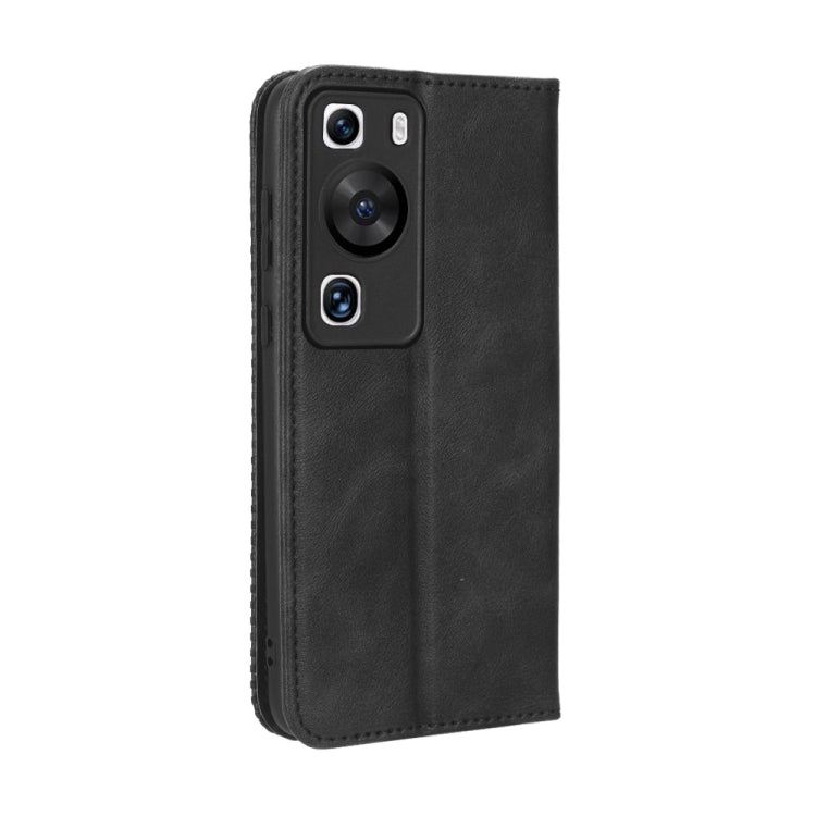 For Huawei P60 / P60 Pro Magnetic Buckle Retro Texture Leather Phone Case
