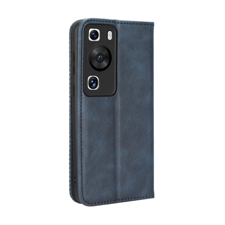 For Huawei P60 / P60 Pro Magnetic Buckle Retro Texture Leather Phone Case