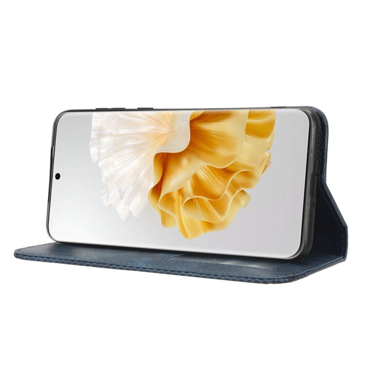 For Huawei P60 / P60 Pro Magnetic Buckle Retro Texture Leather Phone Case