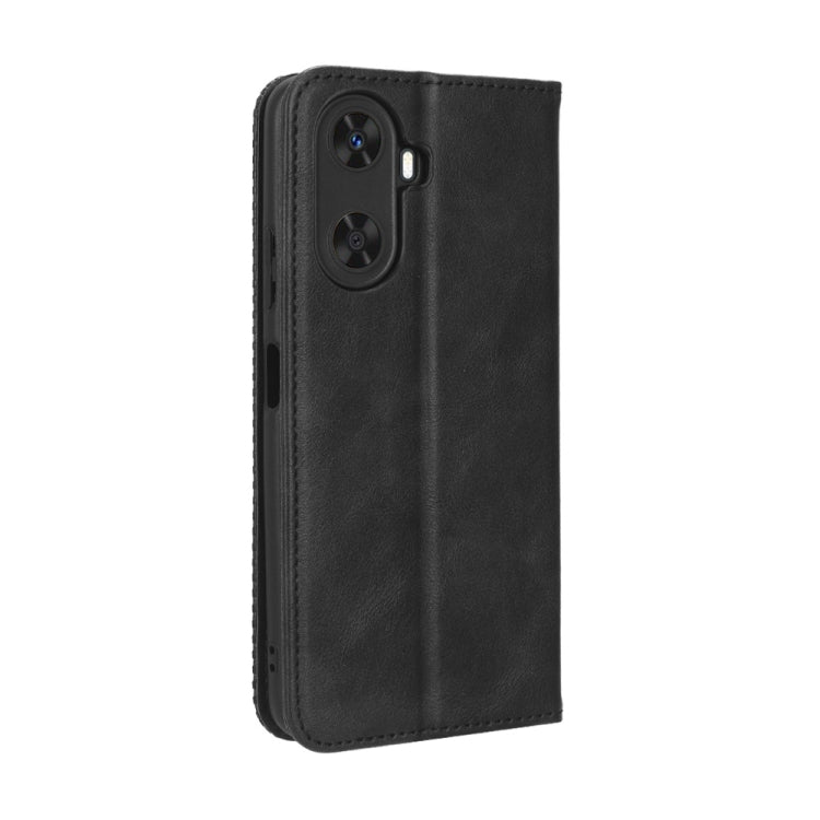 For Huawei Enjoy 60 4G Magnetic Buckle Retro Texture Leather Phone Case