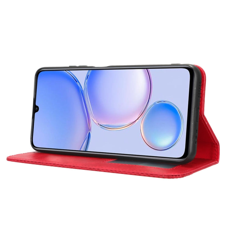 For Huawei Enjoy 60 4G Magnetic Buckle Retro Texture Leather Phone Case