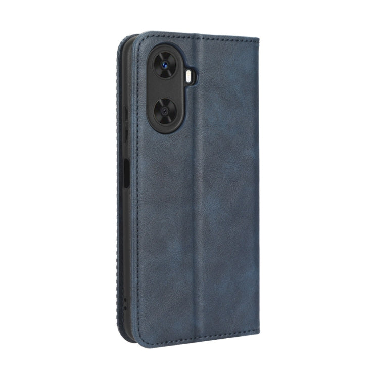 For Huawei Enjoy 60 4G Magnetic Buckle Retro Texture Leather Phone Case